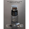 Macchina per caffè espresso portatile HIBREW: caffè da asporto e a casa